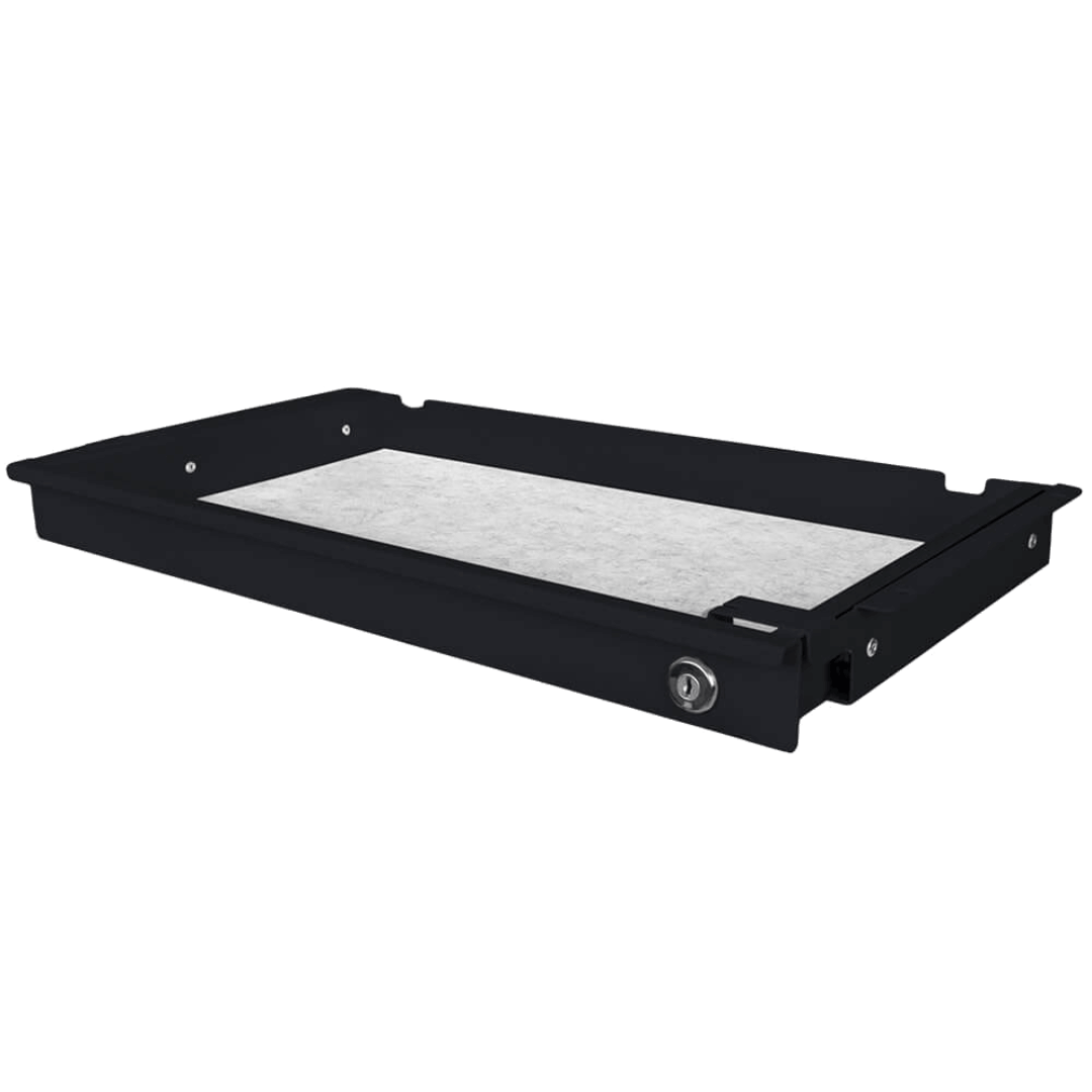 Liftor Safety Slim, uzamykatelný šuplík černý